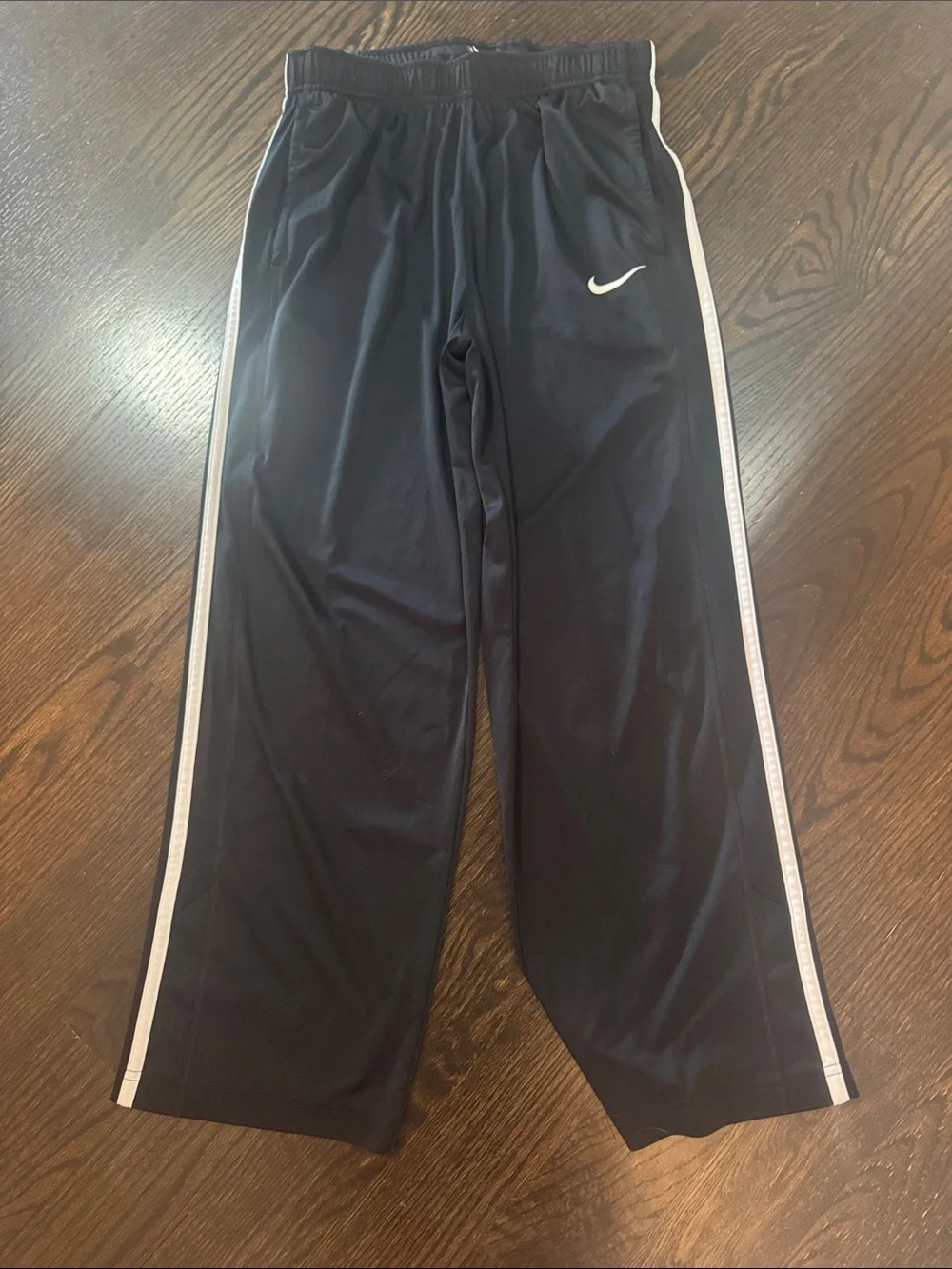 Nike Black Tee & Black Joggers Set with Blue and Yellow Logo